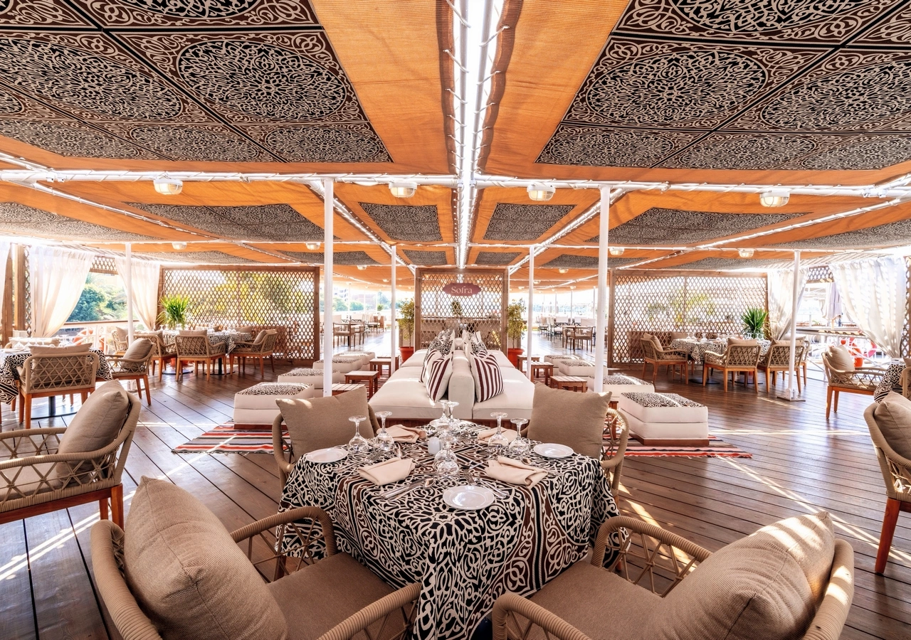 Sun deck of the JAZ Bahareya Nile Cruise Nile cruise